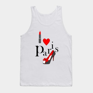 I LOVE Paris France Tank Top